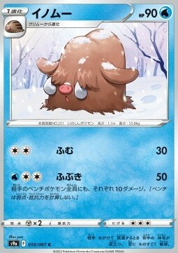 Piloswine Card Front