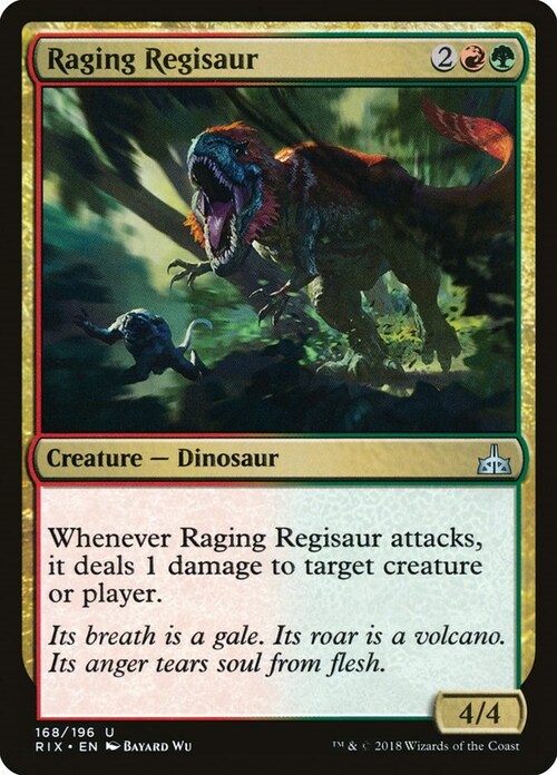 Raging Regisaur Card Front