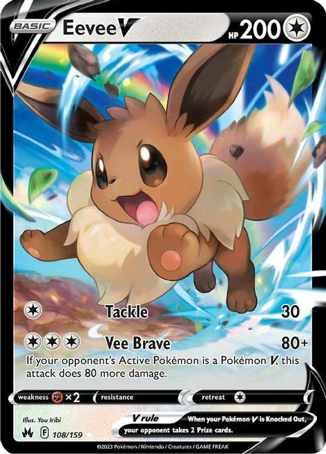 Eevee V Card Front