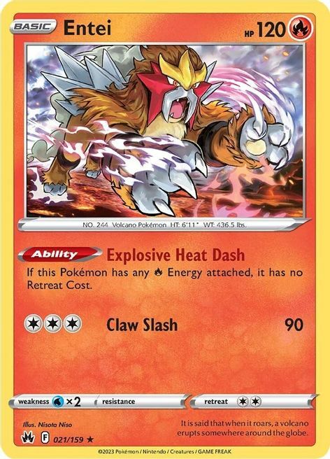 Entei Card Front