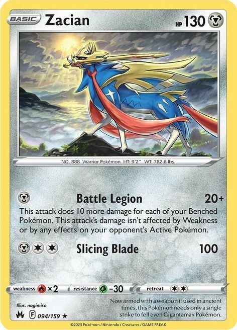 Zacian Card Front