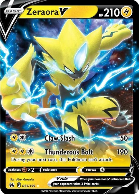 Zeraora V Card Front