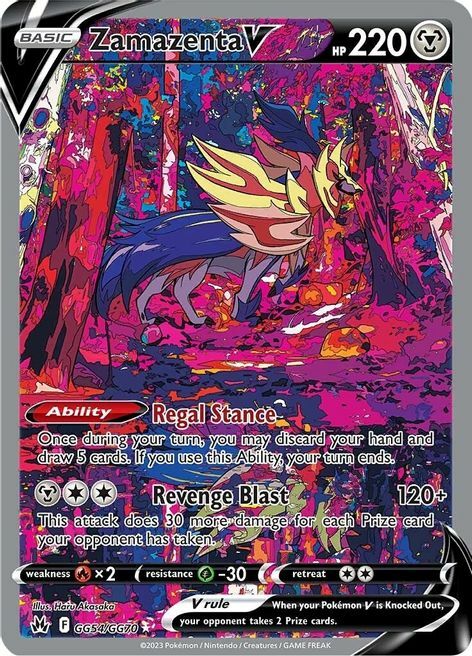 Zamazenta V Card Front