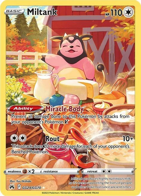 Miltank Card Front