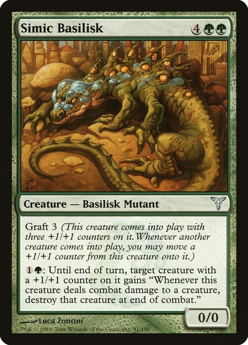 Simic Basilisk Card Front