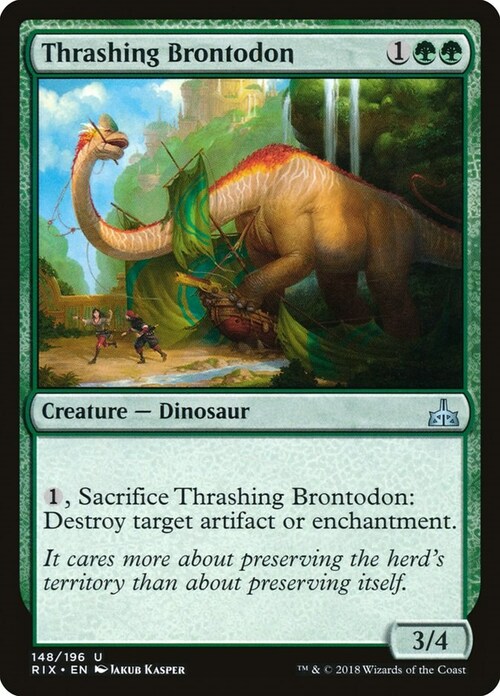 Thrashing Brontodon Card Front