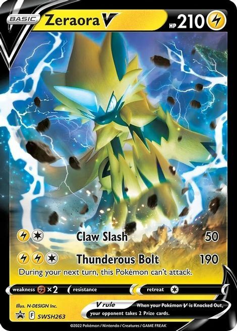 Zeraora V Card Front