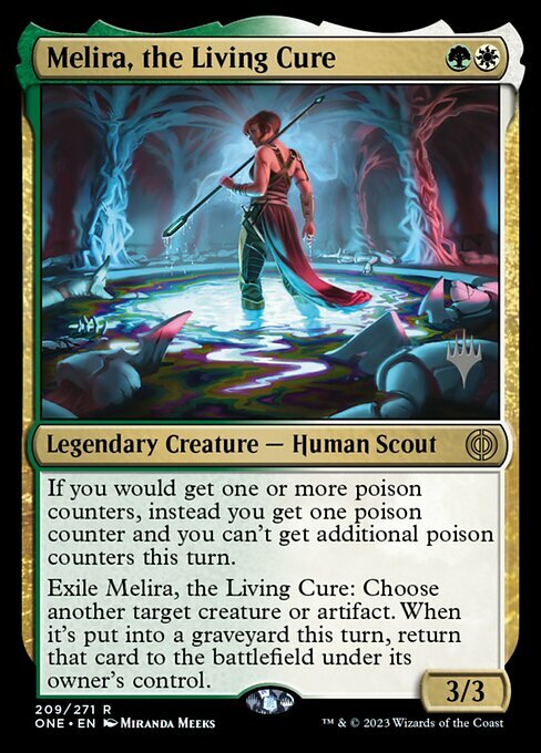 Melira, the Living Cure Card Front