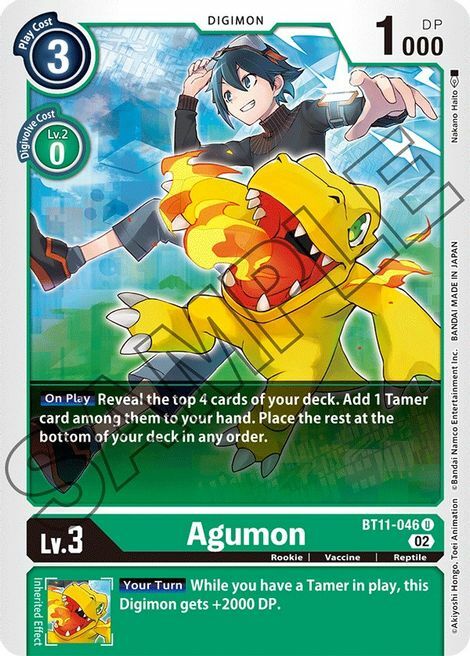 Agumon Card Front