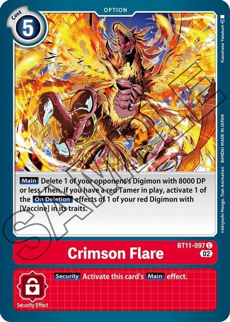 Crimson Flare Card Front