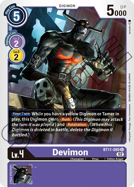 Devimon Card Front