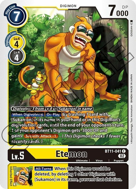 Etemon Card Front