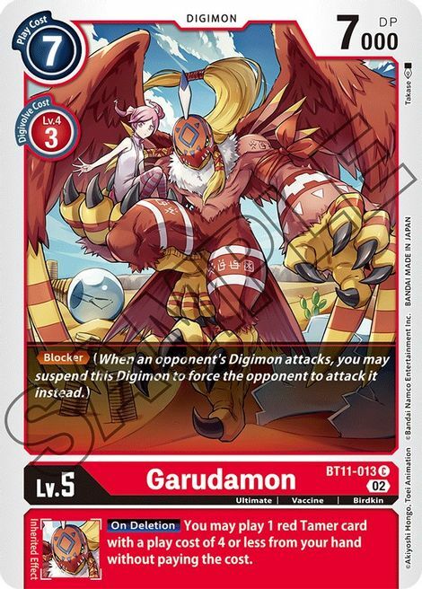 Garudamon Card Front