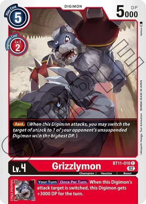 Grizzlymon Card Front