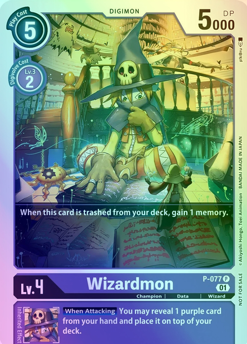 Wizardmon Card Front