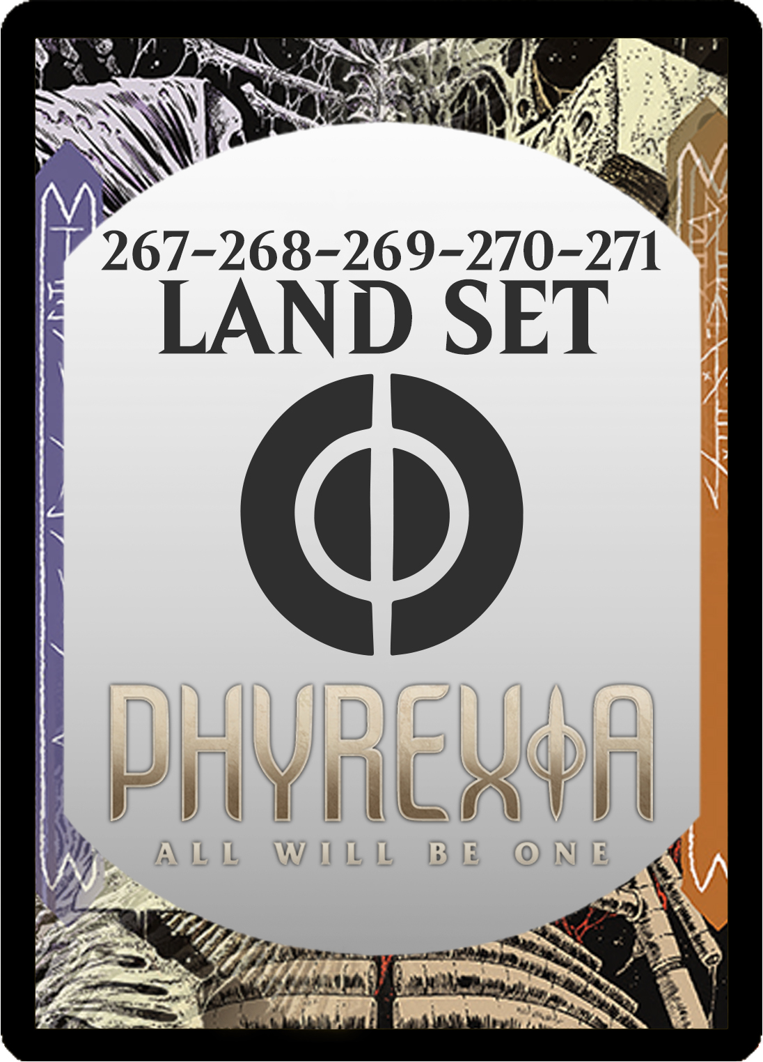 Phyrexia: All Will Be One | Phyrexianized Full Art Basic Land Set