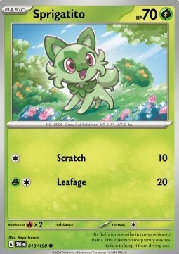 Sprigatito Card Front