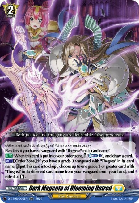 Dark Magenta of Blooming Hatred [D Format] Card Front