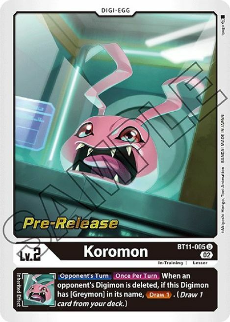 Koromon Card Front