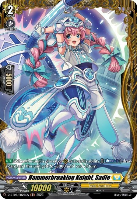 Hammerbreaking Knight, Sadie [D Format] Card Front