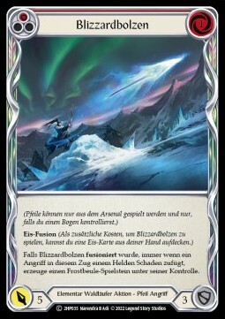 Blizzard Bolt (Red) Card Front