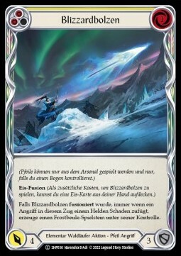 Blizzard Bolt (Yellow) Card Front