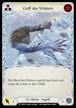 Winter's Grasp (Yellow) Card Front