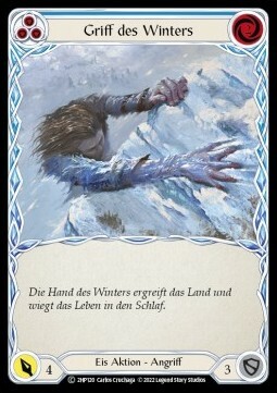 Winter's Grasp (Blue) Card Front