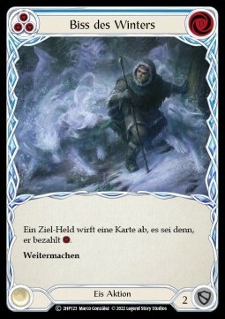 Winter's Bite (Blue) Card Front