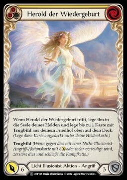 Herald of Rebirth - Yellow Card Front