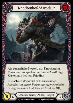 Boneyard Marauder (Red) Card Front