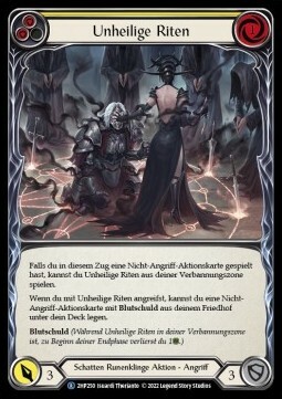 Unhallowed Rites (Yellow) Card Front