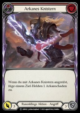 Arcanic Crackle (Red) Card Front