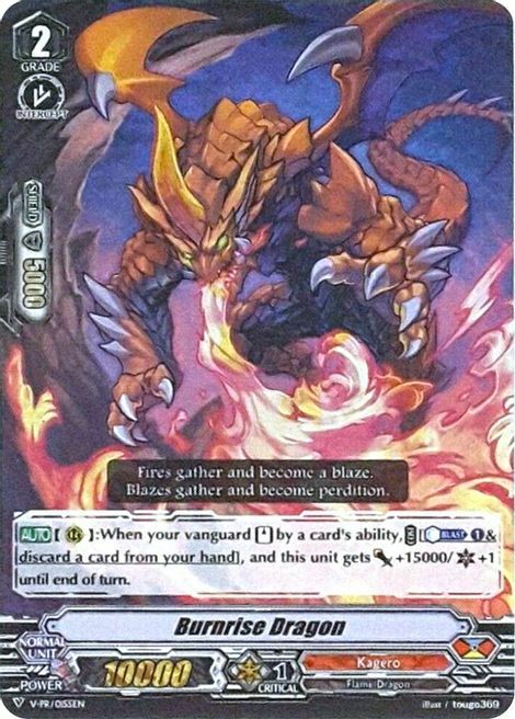 Burnrise Dragon Card Front