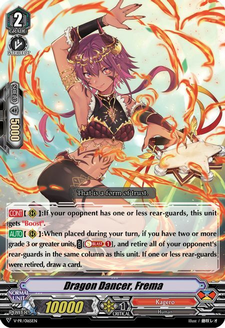 Dragon Dancer, Frema [V Format] Card Front