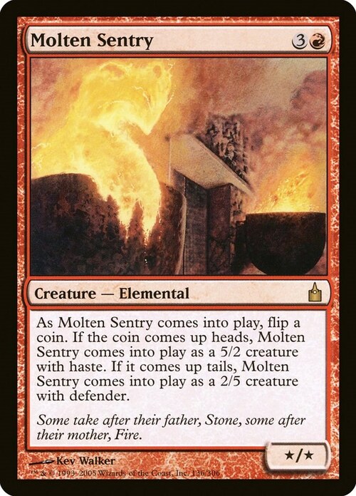 Molten Sentry Card Front