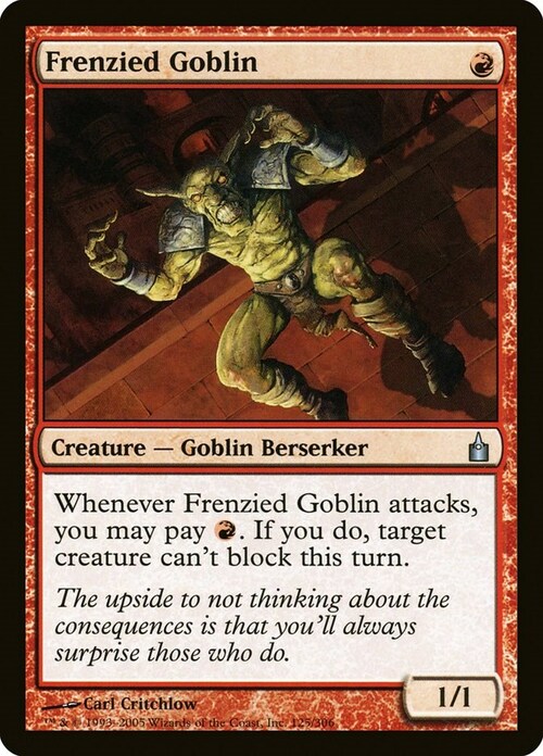 Frenzied Goblin Card Front