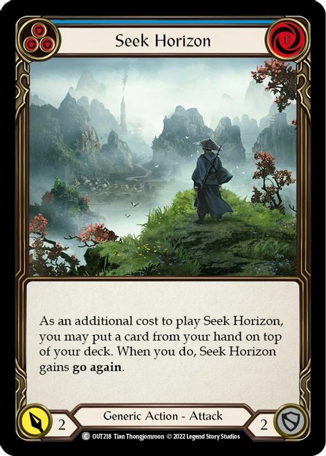 Seek Horizon - Blue Card Front