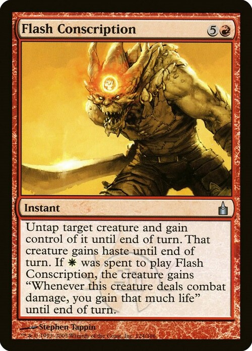 Flash Conscription Card Front