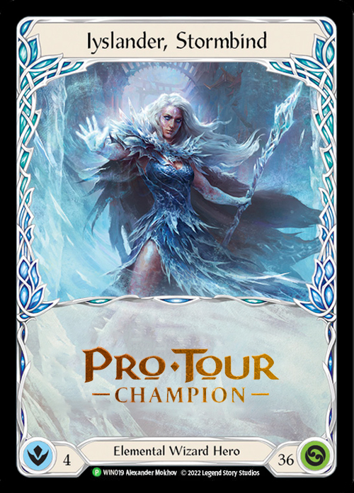 Iyslander, Stormbind Card Front