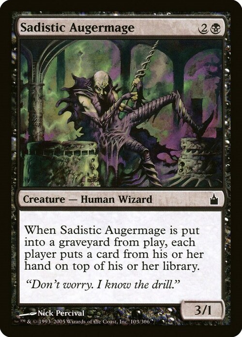 Sadistic Augermage Card Front