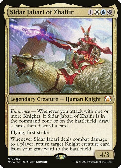 Sidar Jabari of Zhalfir Card Front