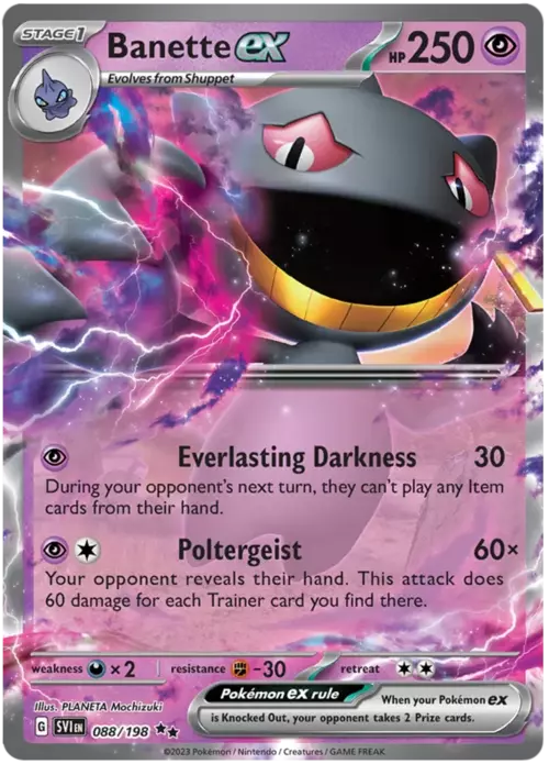 Banette ex Card Front