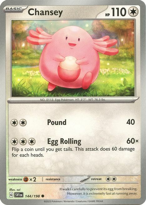 Chansey Card Front