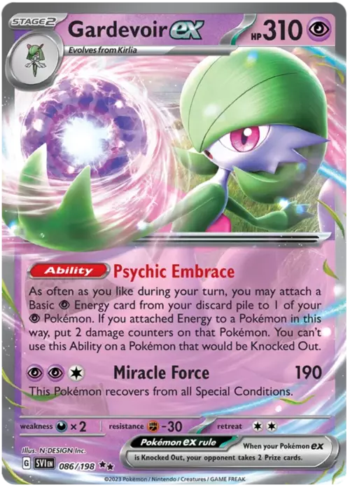 Gardevoir ex Card Front