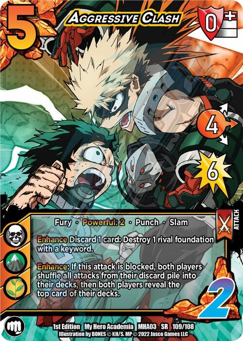 Aggressive Clash Card Front