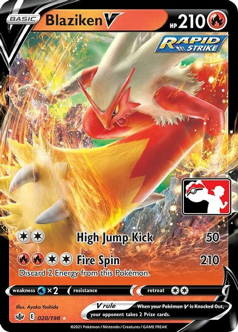 Blaziken V Card Front