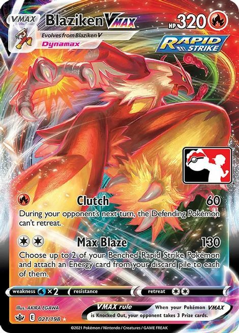 Blaziken VMAX Card Front