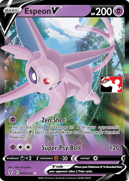 Espeon V Card Front