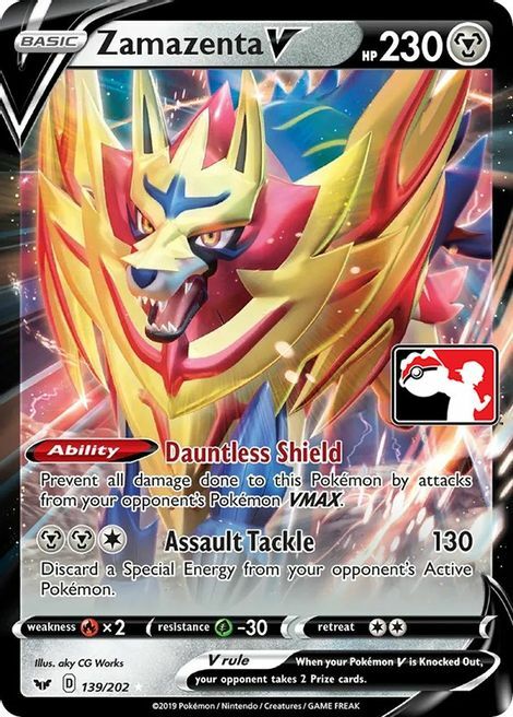 Zamazenta V Card Front